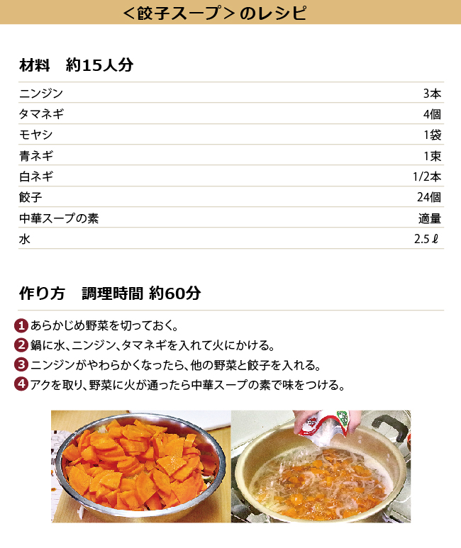 餃子スープのレシピ