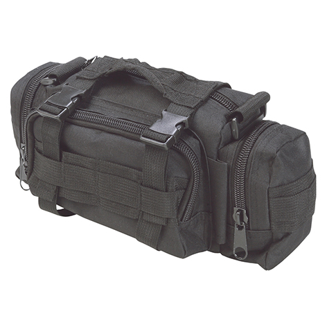 取り外し可能なウエスト/ショルダーバッグには装着時のズレやブレを防ぐアジャスターと手持ちベルト付