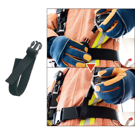 日ごろ使用している腰ベルトや安全帯にも直接装着可能