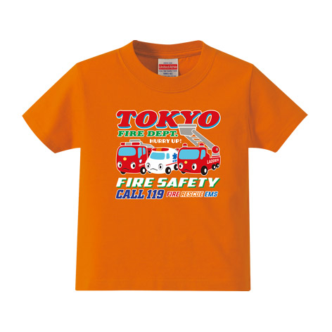 東消/TOKYO FD キッズTシャツ【オレンジ2】