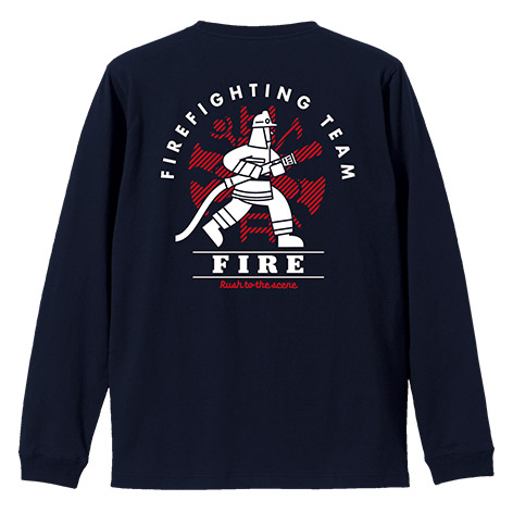 【セール】HERO ICONS コットンロングスリーブTシャツ FIRE