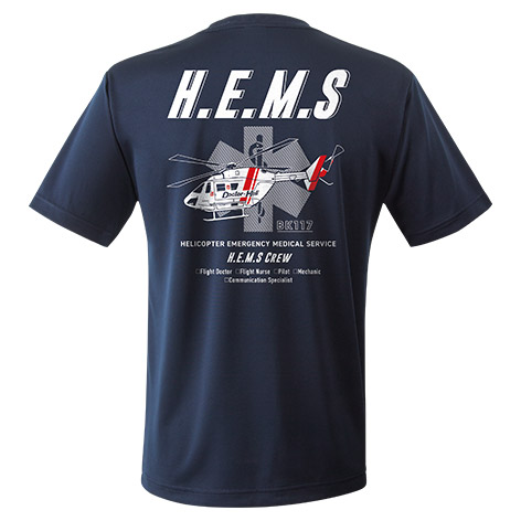 ドクターヘリ HEMS エアライドTシャツ BK117