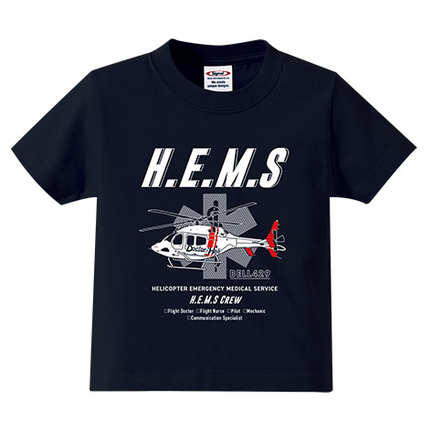 ドクターヘリ HEMS コットンキッズTシャツ BELL429